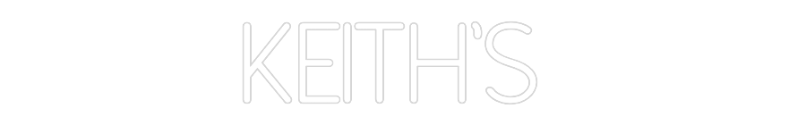 Neon personalizado: Keith's