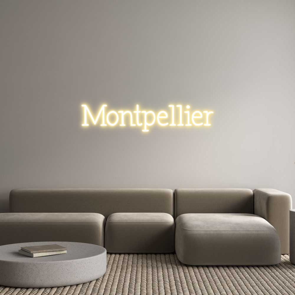 Neon personalizado: Montpellier
