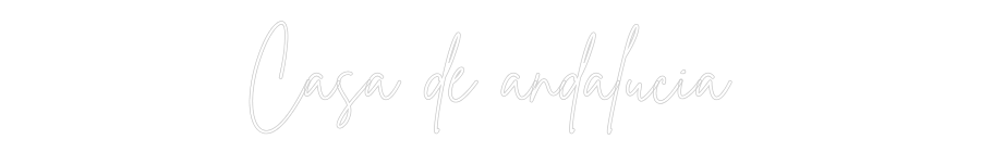 Neon personalizado: Casa de andal...