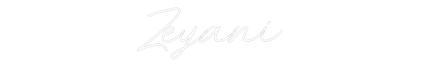 Neon personalizado: Zeyani