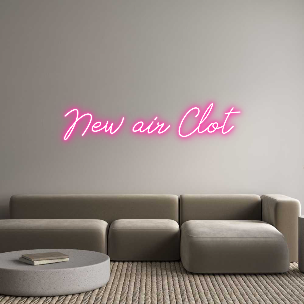 Neon personalizado: New air Clot