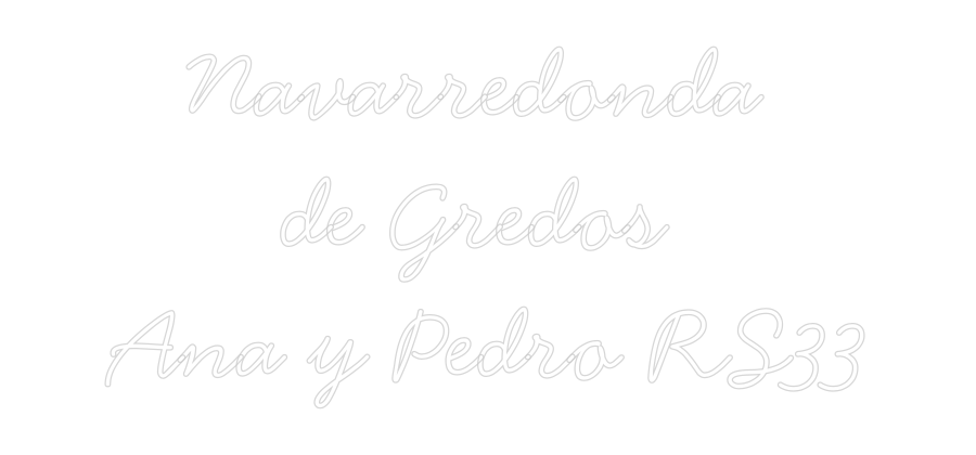 Neon personalizado: Navarredonda ...