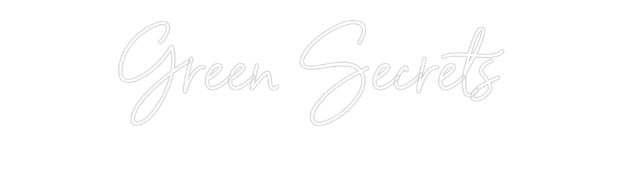 Neon personalizado: Green Secrets