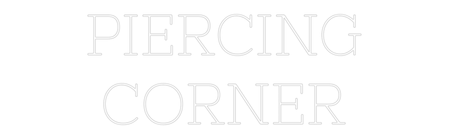 Neon personalizado: PIERCING
COR...