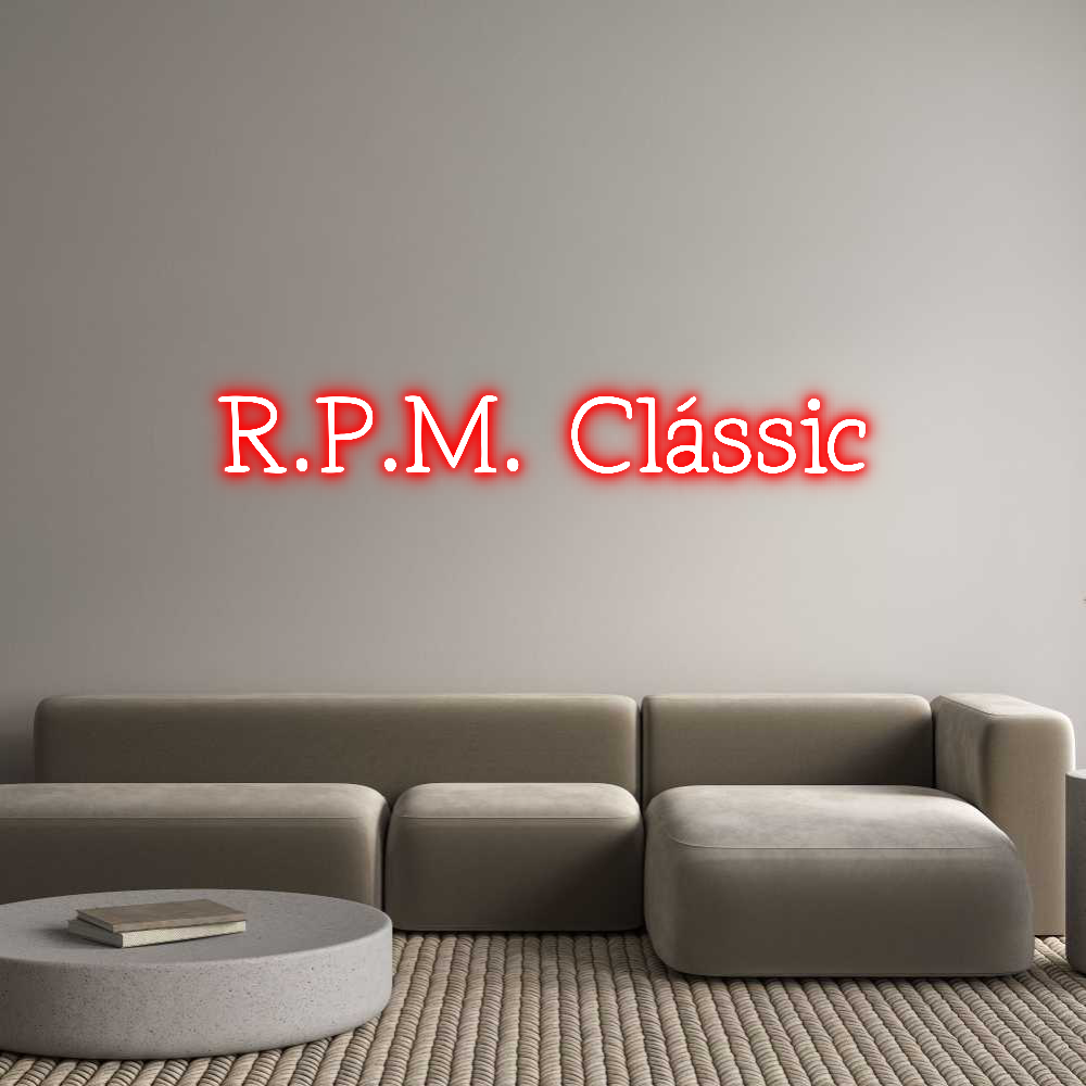 Neon personalizado: R.P.M. Clàssic