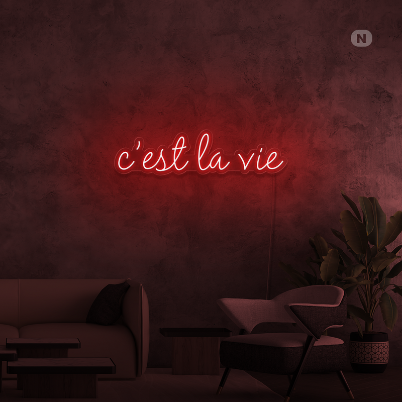 Cartel neon cestlavie