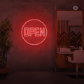 Cartel neon Open