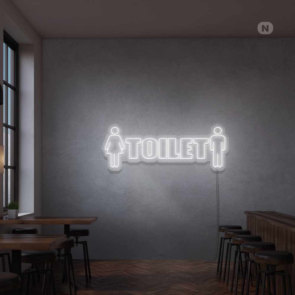 Cartel neon Toilet
