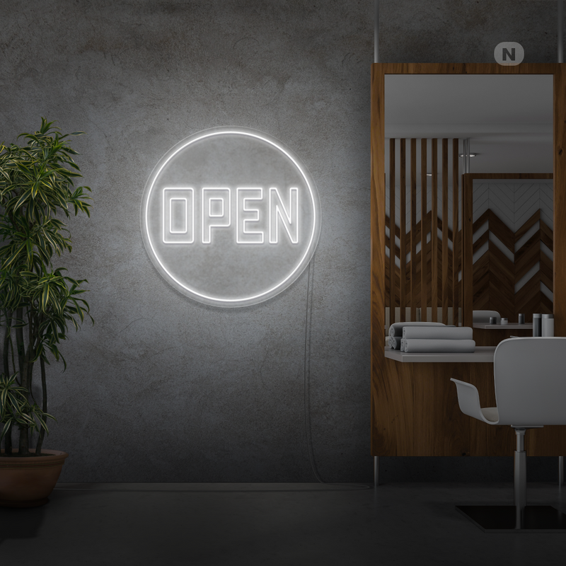 Cartel neon Open