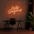 Cartel neon Hello Gorgeous