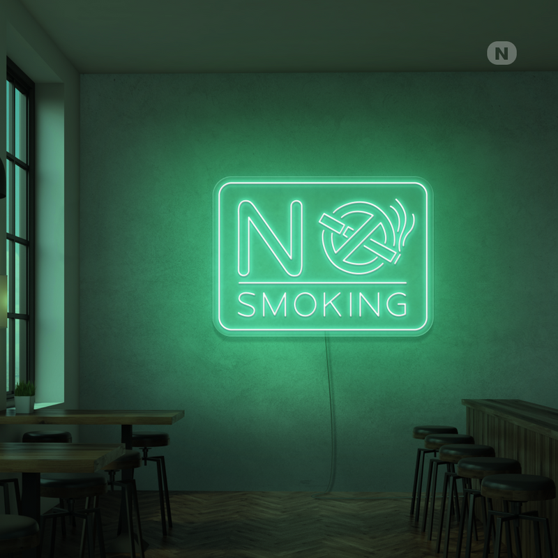 Cartel neon No Smoking