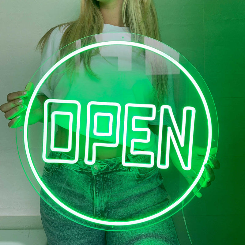 Cartel neon Open