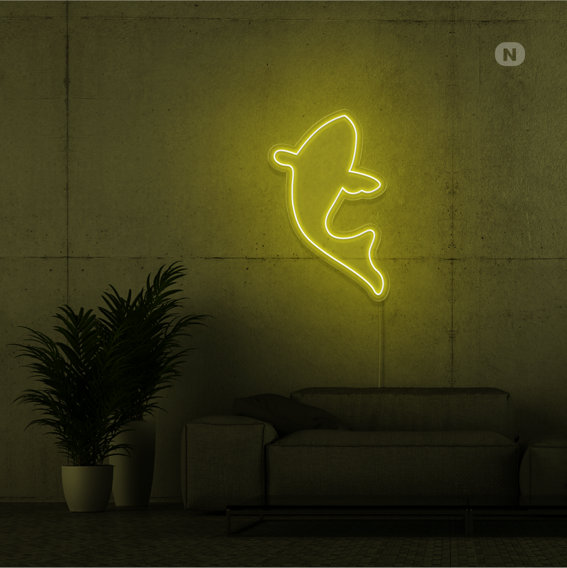 Cartel neon Pescado