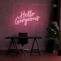 Cartel neon Hello Gorgeous