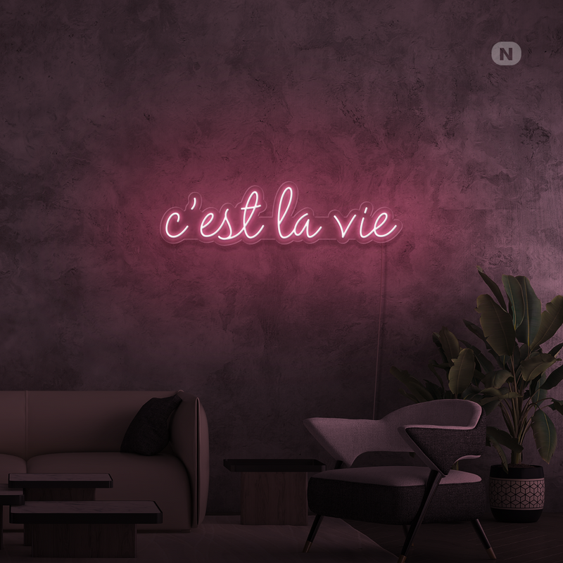 Cartel neon cestlavie