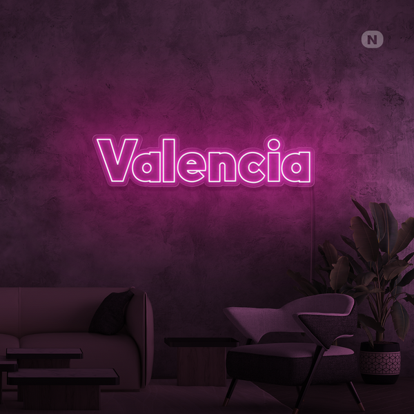 Cartel Neon Valencia