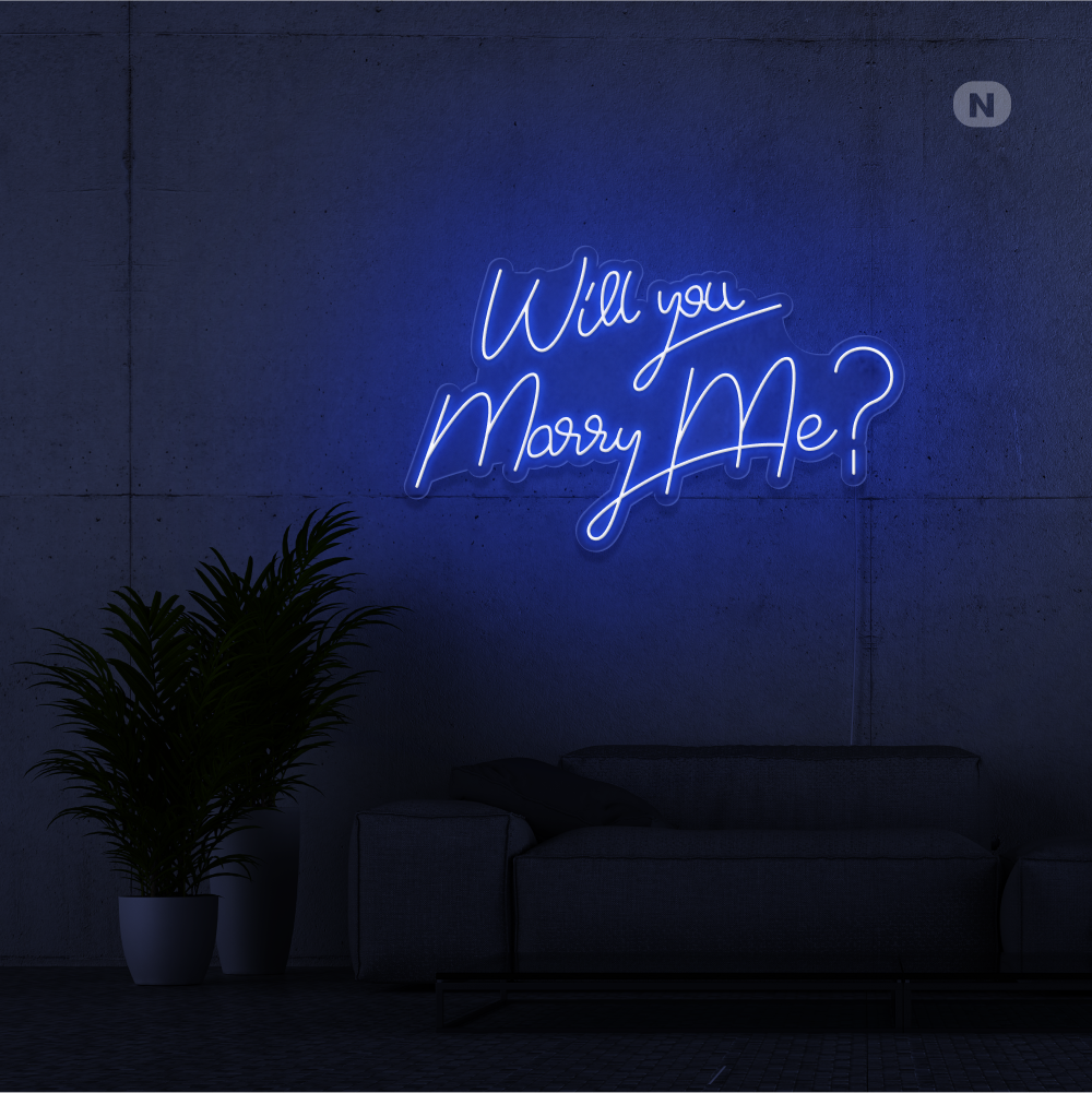 Cartel neon Will You Marry Me