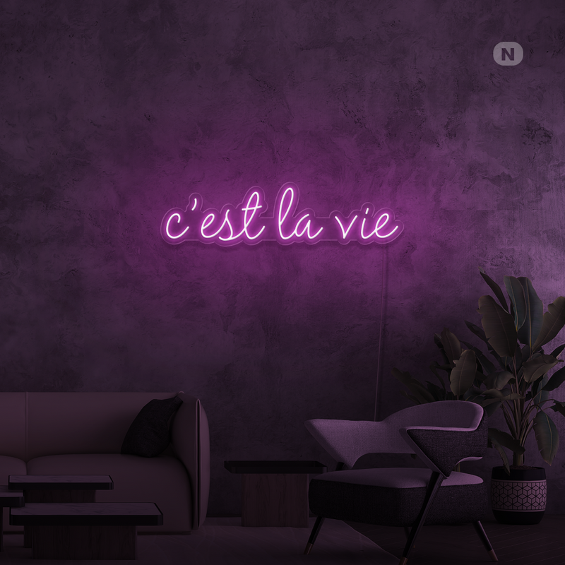 Cartel neon cestlavie