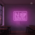 Cartel neon No Smoking