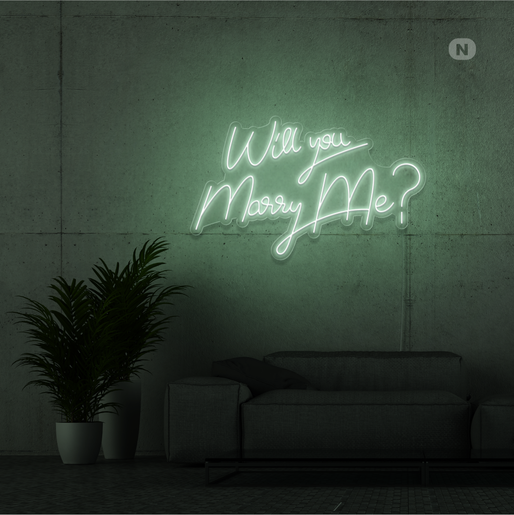Cartel neon Will You Marry Me