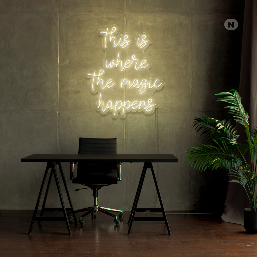 Cartel neon This is where the magic happens