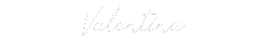 Neon personalizado: Valentina