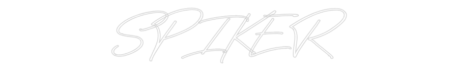 Neon personalizado: SPIKER