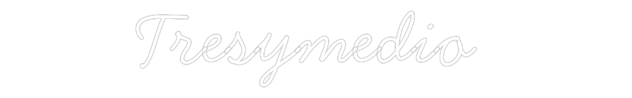 Neon personalizado: Tresymedio