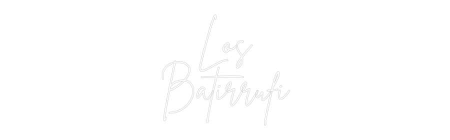 Neon personalizado: Los
Batirrufi