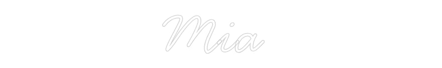 Neon personalizado: Mia