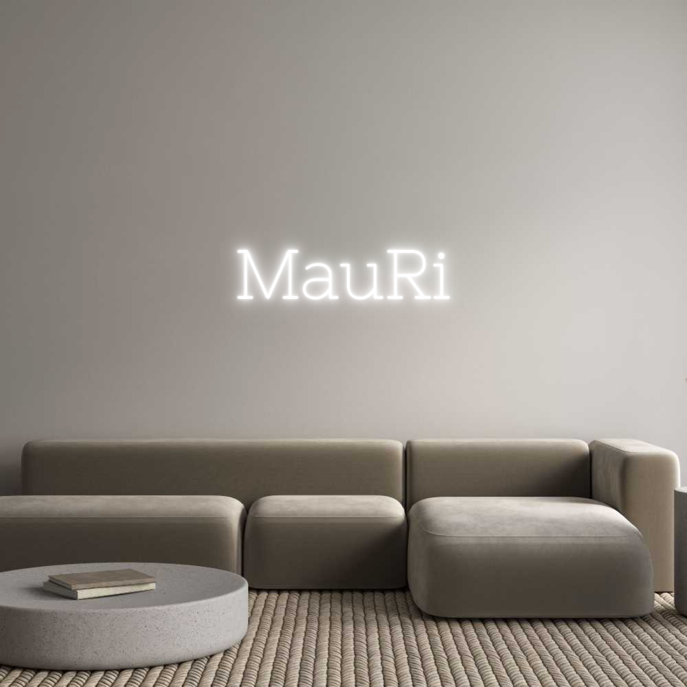 Neon personalizado: MauRi