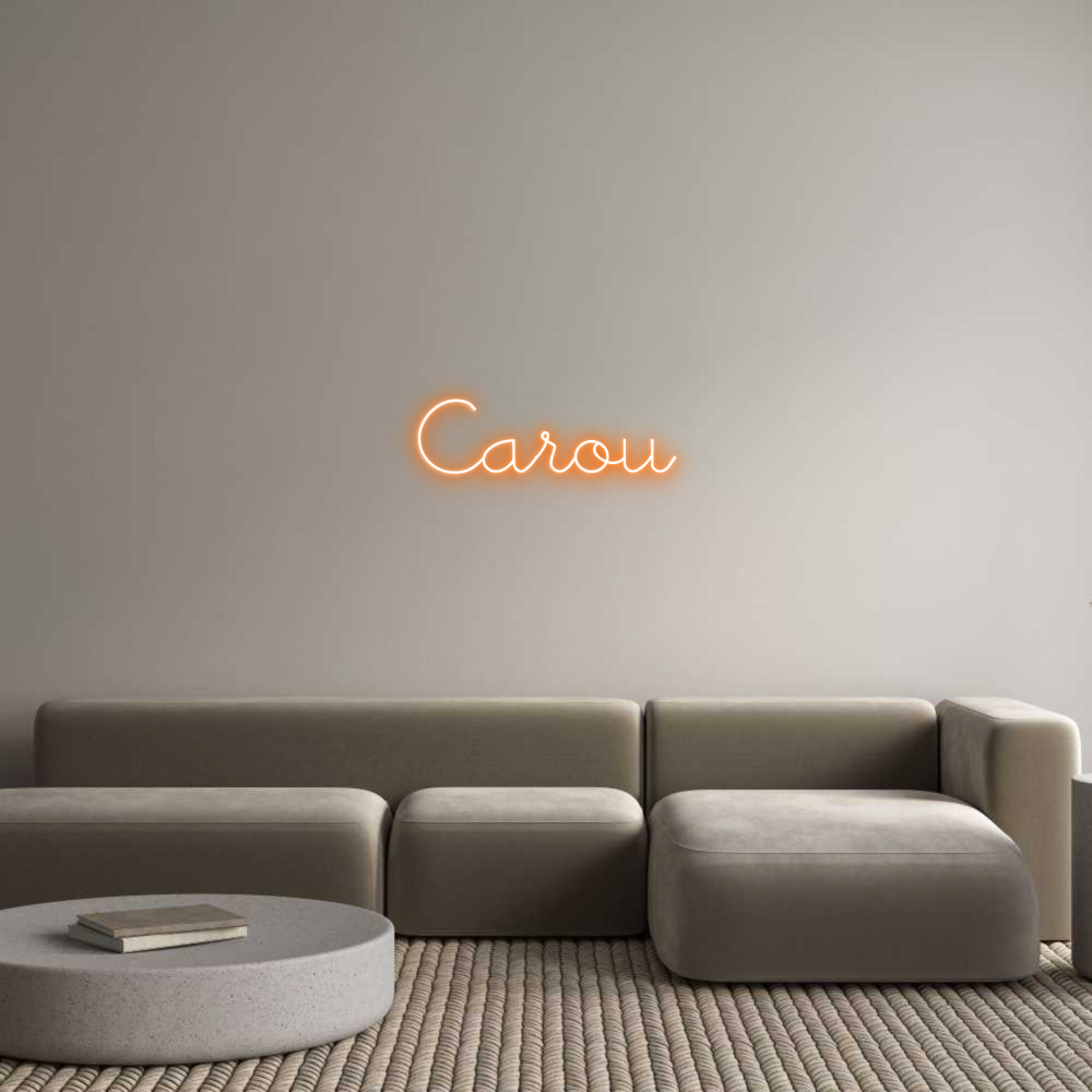 Neon personalizado: Carou
