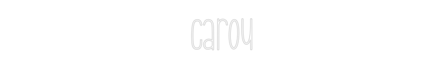 Neon personalizado: Carou