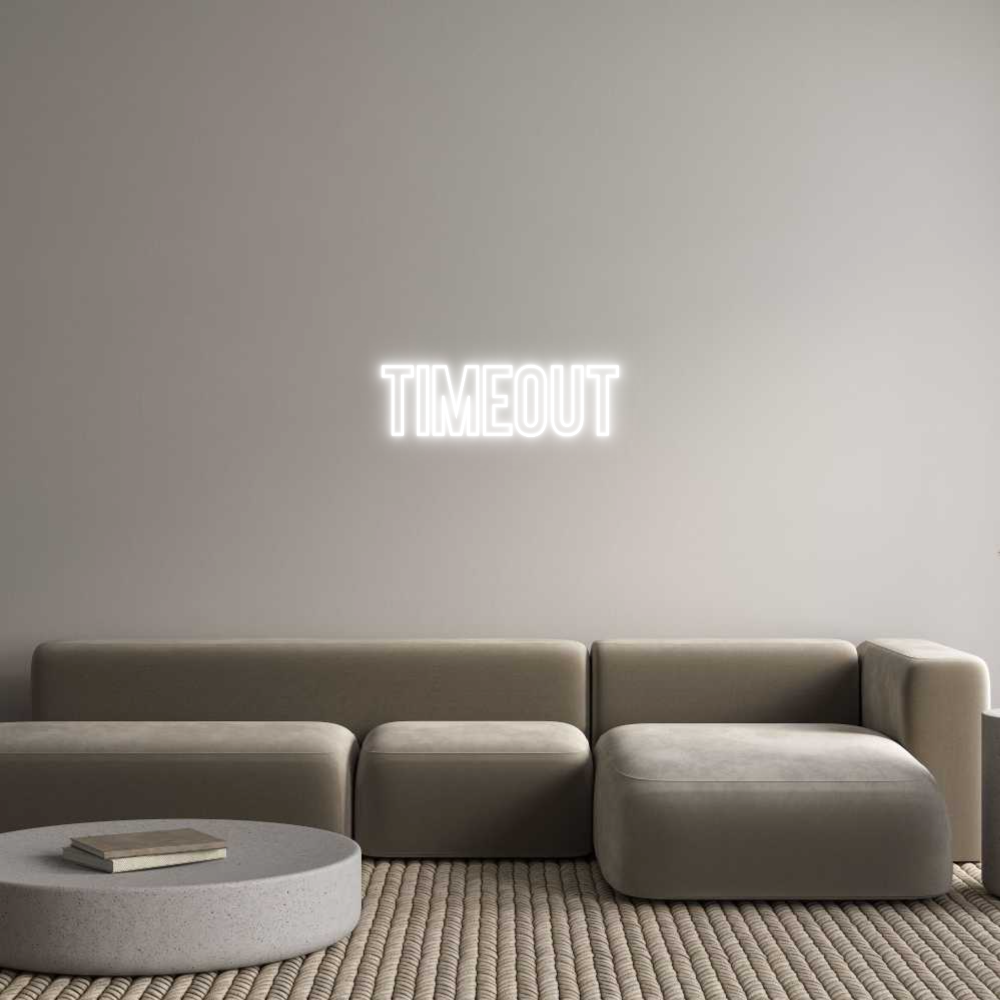 Neon personalizado: TimeOut