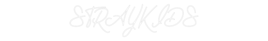 Neon personalizado: STRAYKIDS