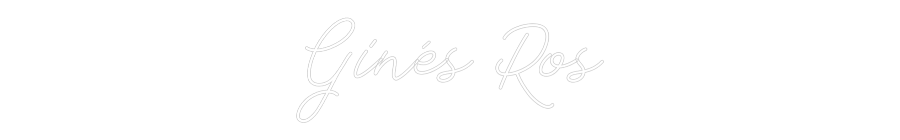 Neon personalizado: Ginés Ros