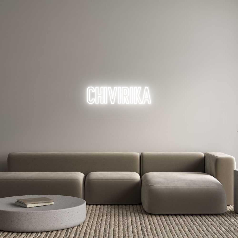 Neon personalizado: CHIVIRIKA