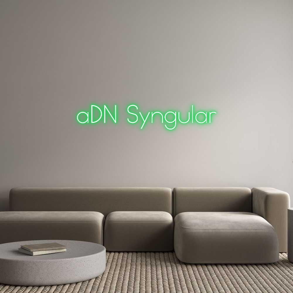 Neon personalizado: aDN Syngular
