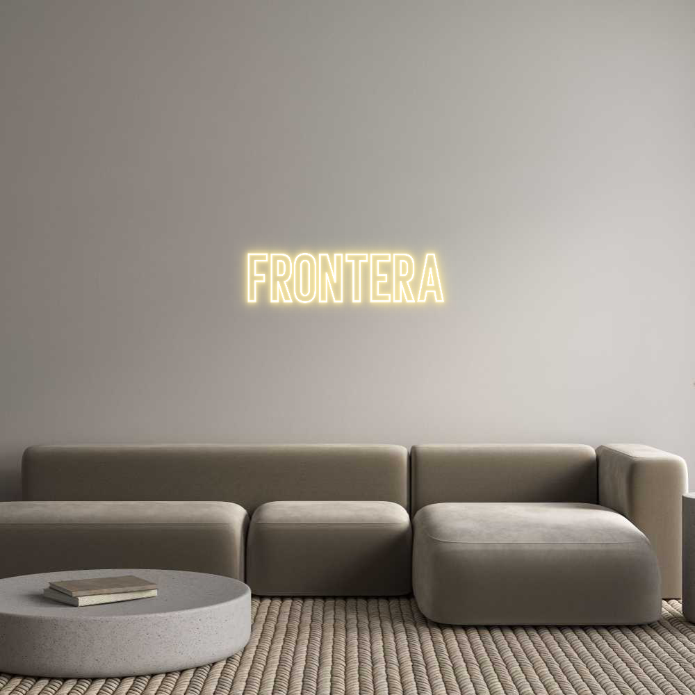 Neon personalizado: Frontera