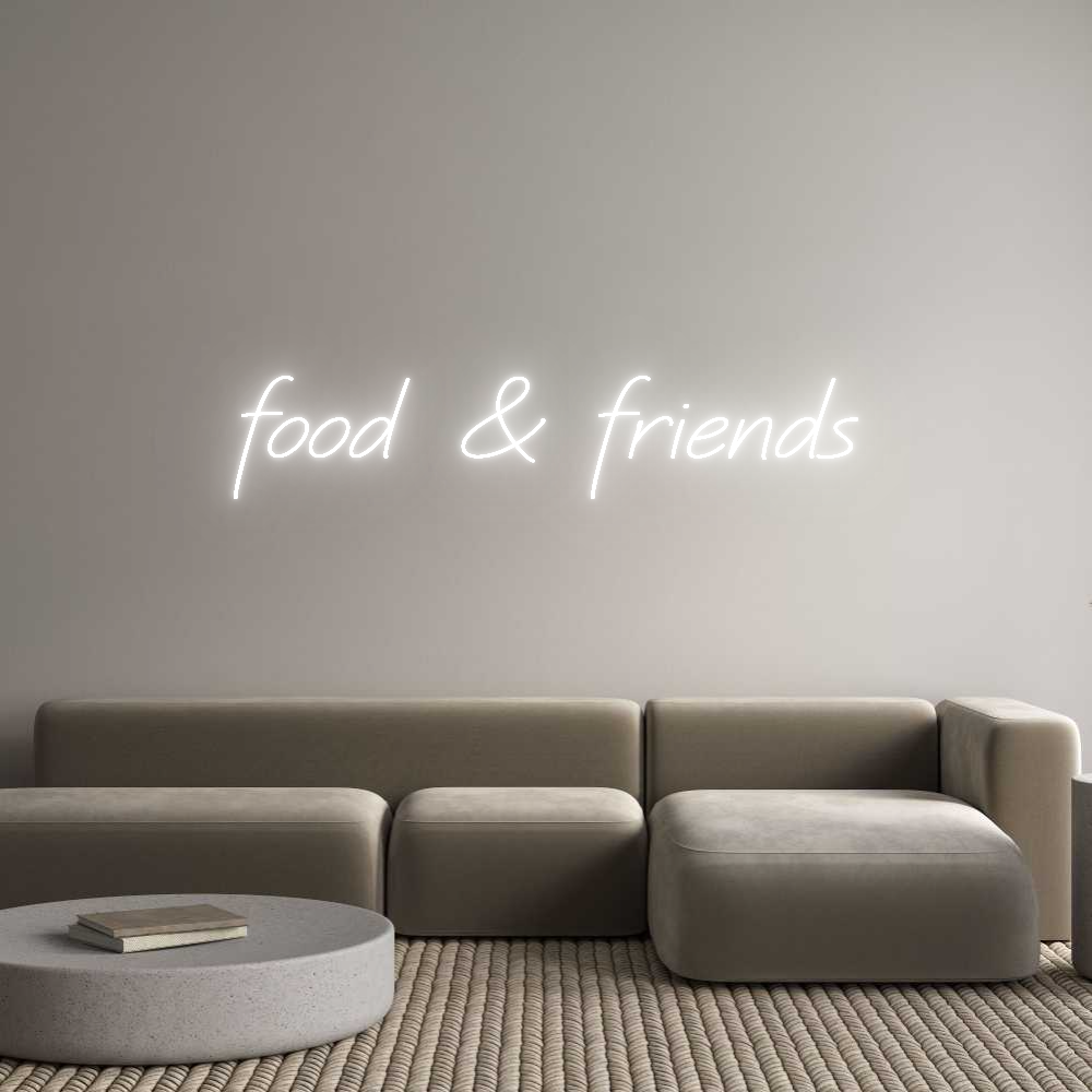 Neon personalizado: food  &  frie...