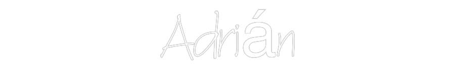 Neon personalizado: Adrián