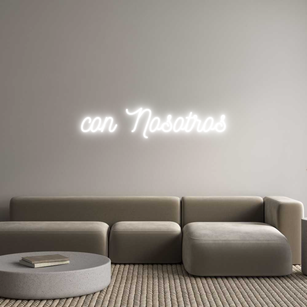 Neon personalizado: con Nosotros