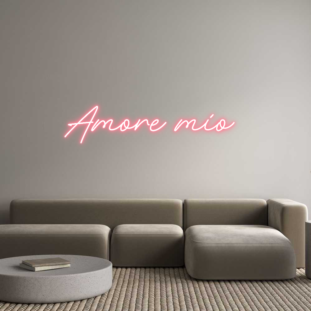 Neon personalizado: Amore mío