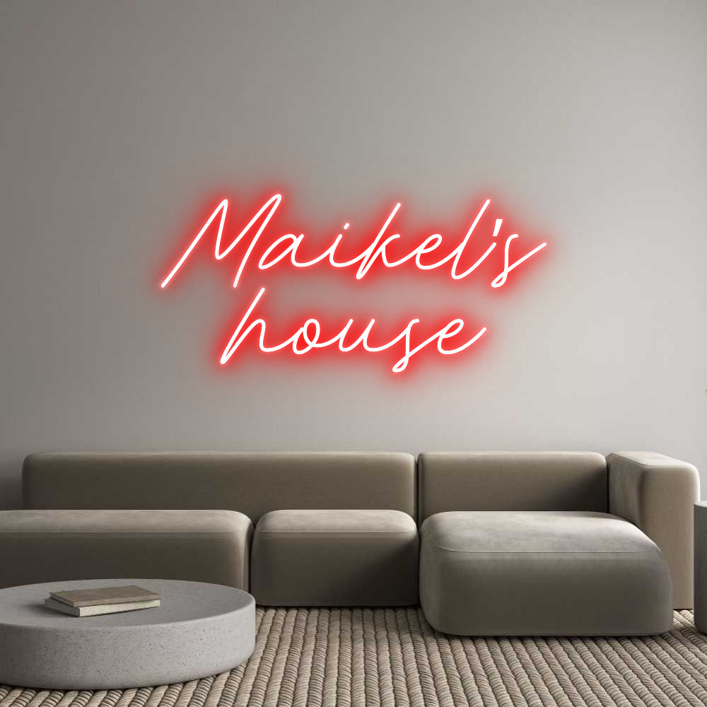 Neon personalizado: Maikel’s
house