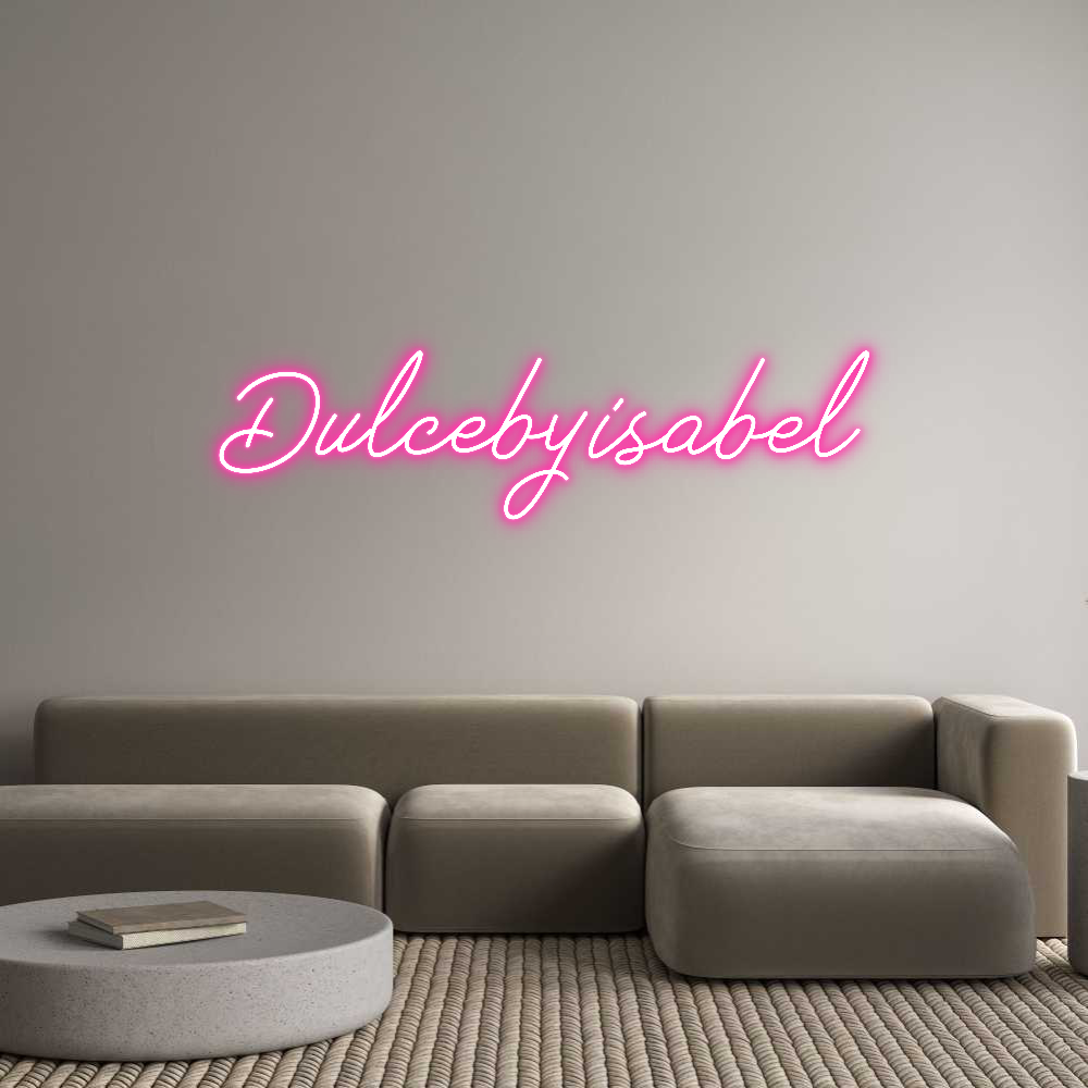 Neon personalizado: Dulcebyisabel