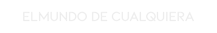 Neon personalizado: elmundo de cu...