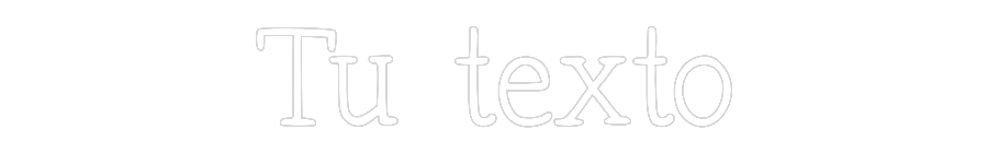 Neon personalizado: Tu texto