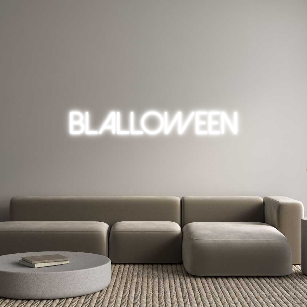Neon personalizado: Blalloween