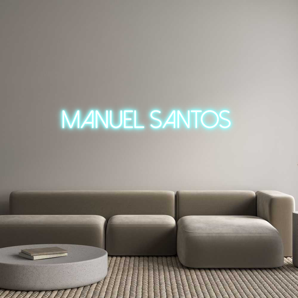 Neon personalizado: Manuel Santos