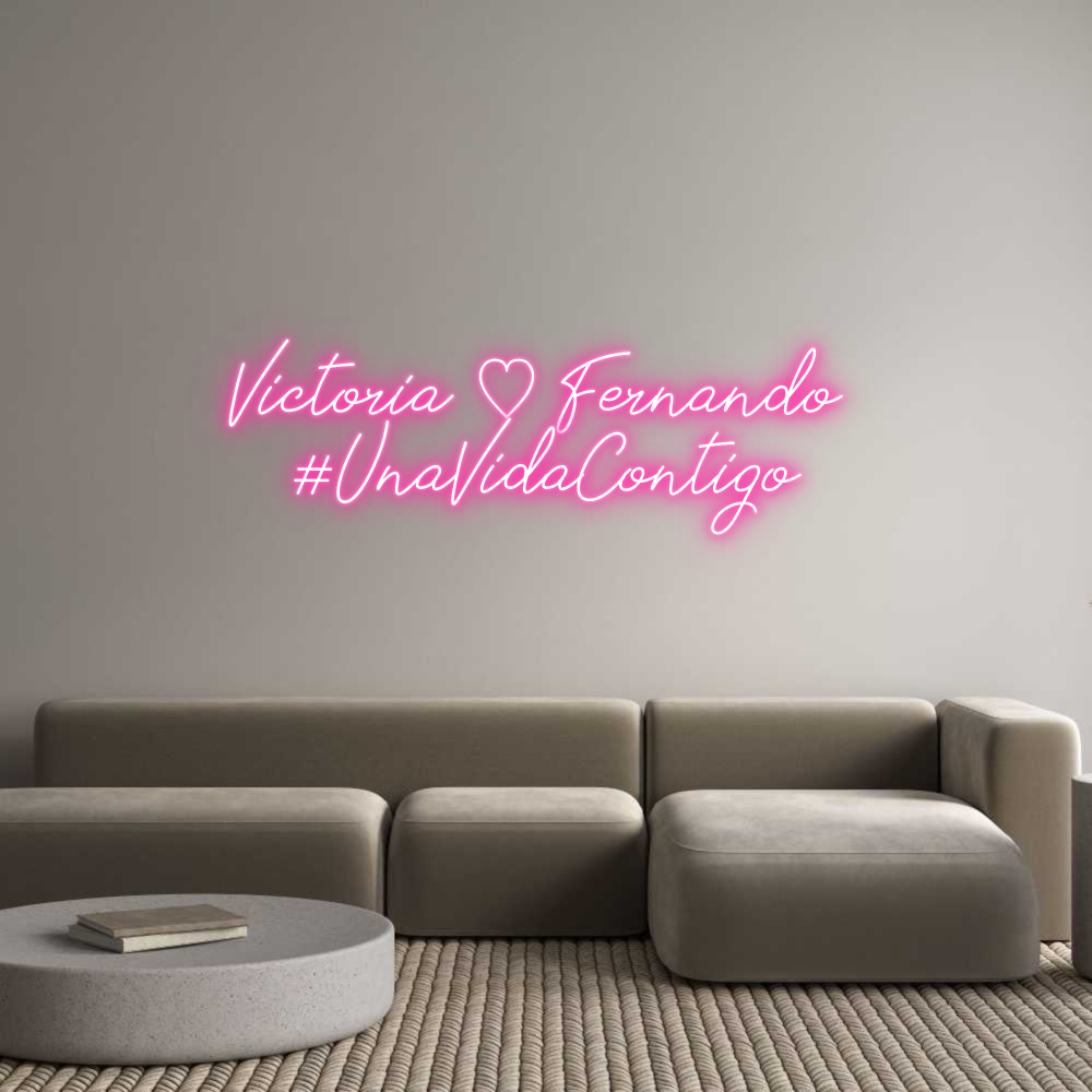 Neon personalizado: Victoria ♡ Fe...